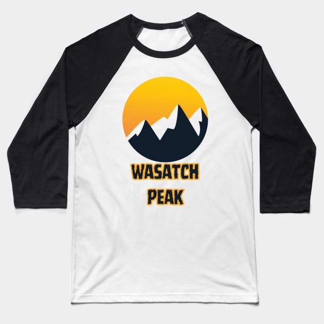 Wasatch Peak Baseball T-Shirt by Canada Cities